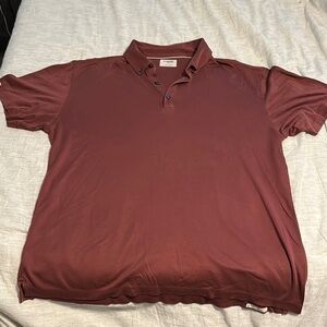 Linksoul Red Polo Shirt Classic Short-Sleeve Design